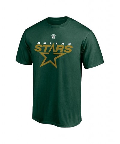 Men's Branded Brett Hull Kelly Green Dallas Stars Authentic Stack Retired Player NickName and Number T-shirt $16.20 T-Shirts