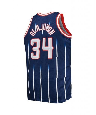 Men's Hakeem Olajuwon Navy Houston Rockets Big and Tall Hardwood Classics 1996-97 Swingman Jersey $47.15 Jersey