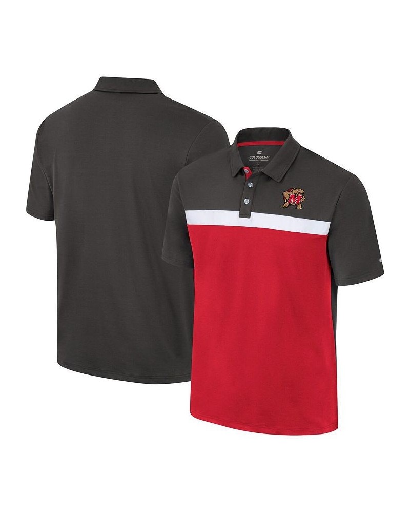 Men's Charcoal Maryland Terrapins Two Yutes Polo Shirt $28.20 Polo Shirts