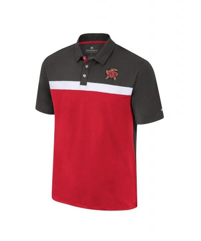 Men's Charcoal Maryland Terrapins Two Yutes Polo Shirt $28.20 Polo Shirts