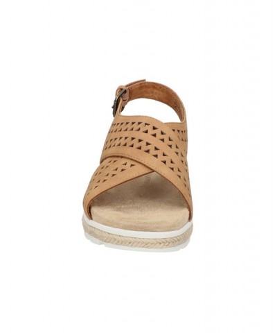 Women's Cosette Wedge Sandals Tan/Beige $39.60 Shoes