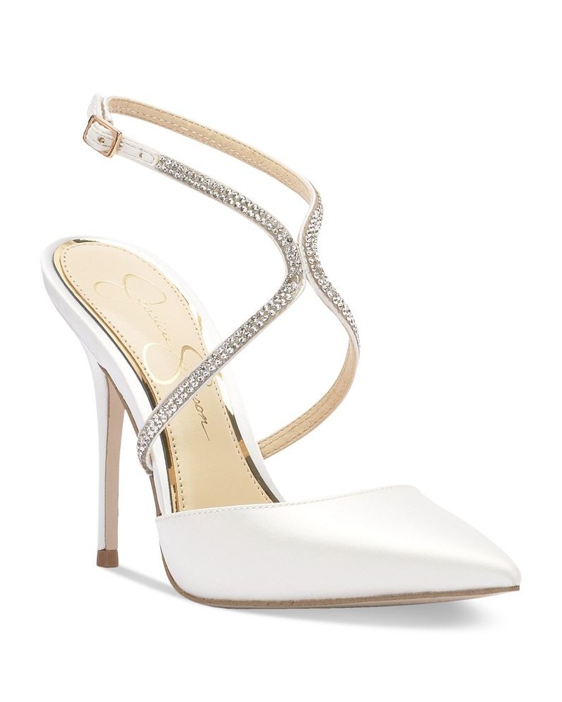 Women's Weyemia Pointed-Toe Pumps White $57.60 Shoes