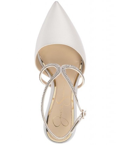 Women's Weyemia Pointed-Toe Pumps White $57.60 Shoes