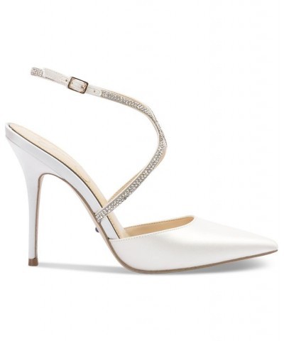 Women's Weyemia Pointed-Toe Pumps White $57.60 Shoes