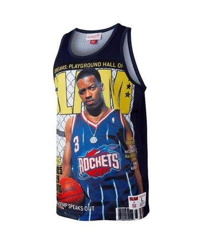 Men's Steve Francis Navy Houston Rockets Slam Player Tank Top $31.39 T-Shirts