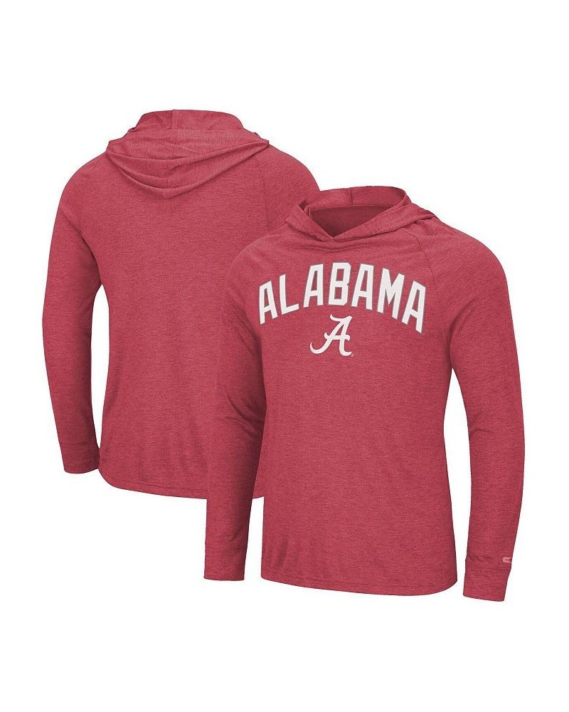 Men's Heathered Crimson Alabama Crimson Tide Big and Tall Wingman Raglan Long Sleeve Hoodie T-shirt $32.50 T-Shirts