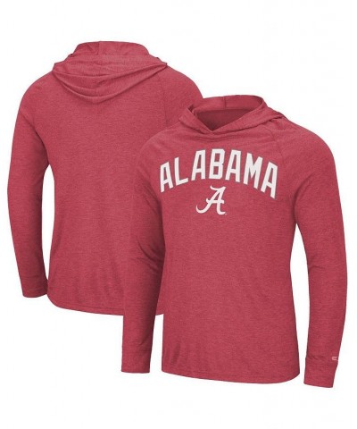 Men's Heathered Crimson Alabama Crimson Tide Big and Tall Wingman Raglan Long Sleeve Hoodie T-shirt $32.50 T-Shirts