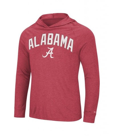 Men's Heathered Crimson Alabama Crimson Tide Big and Tall Wingman Raglan Long Sleeve Hoodie T-shirt $32.50 T-Shirts