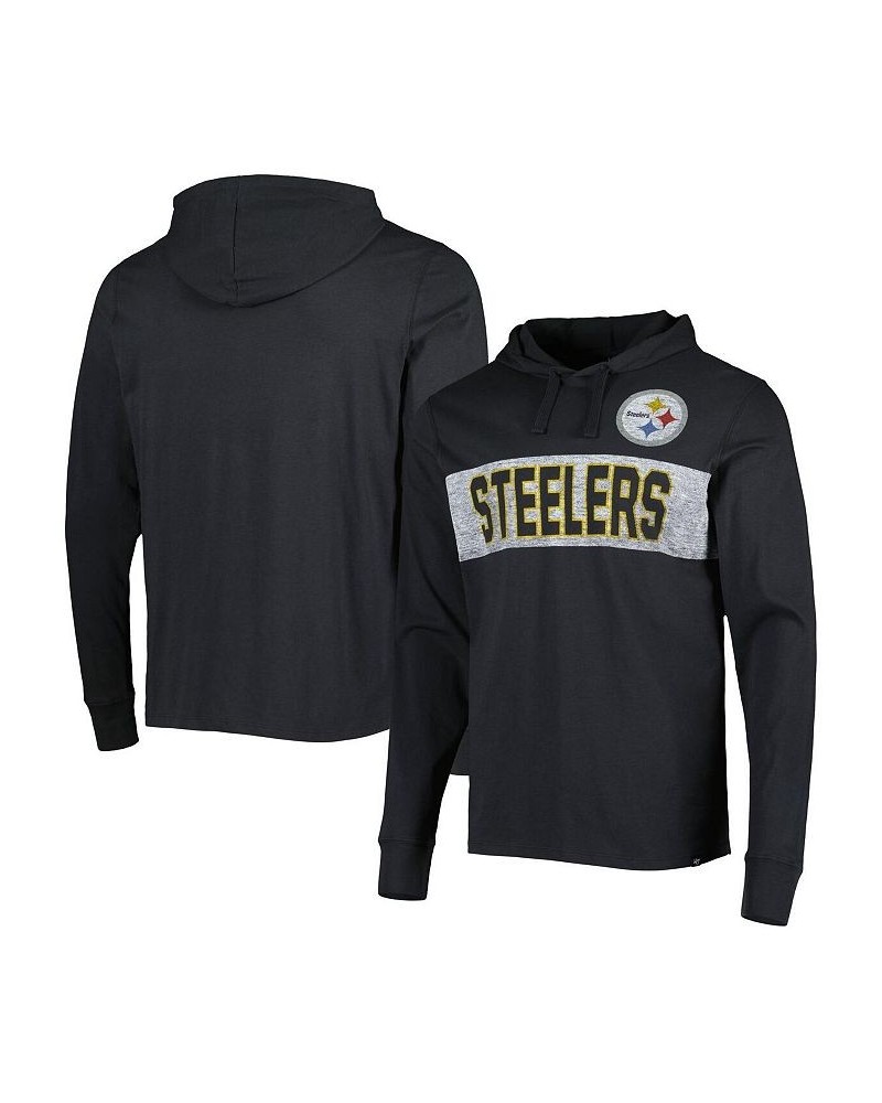 Men's Black Pittsburgh Steelers Field Franklin Pullover Hoodie $29.60 Sweatshirt