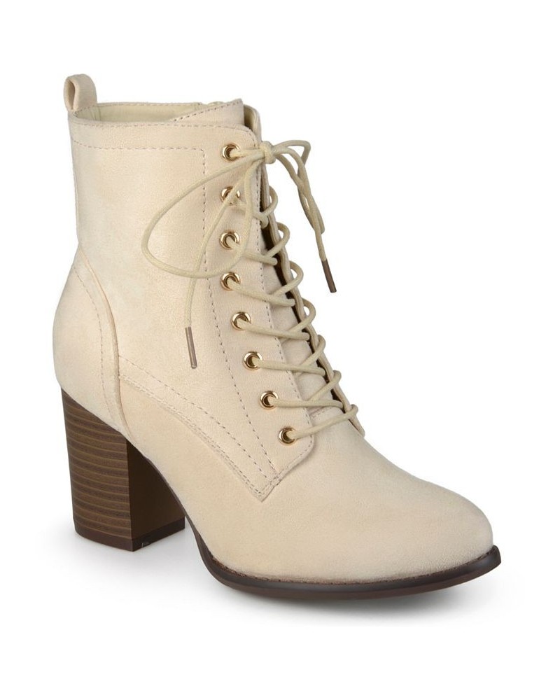 Women's Baylor Lace-up Booties Bone $44.00 Shoes