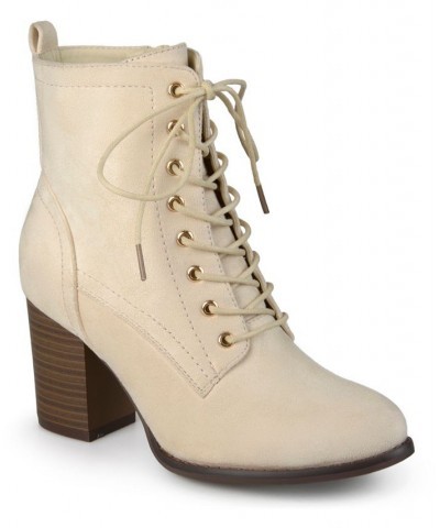 Women's Baylor Lace-up Booties Bone $44.00 Shoes