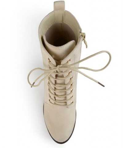 Women's Baylor Lace-up Booties Bone $44.00 Shoes