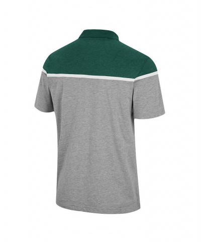 Men's Heather Gray Michigan State Spartans Chamberlain Polo Shirt $23.00 Polo Shirts