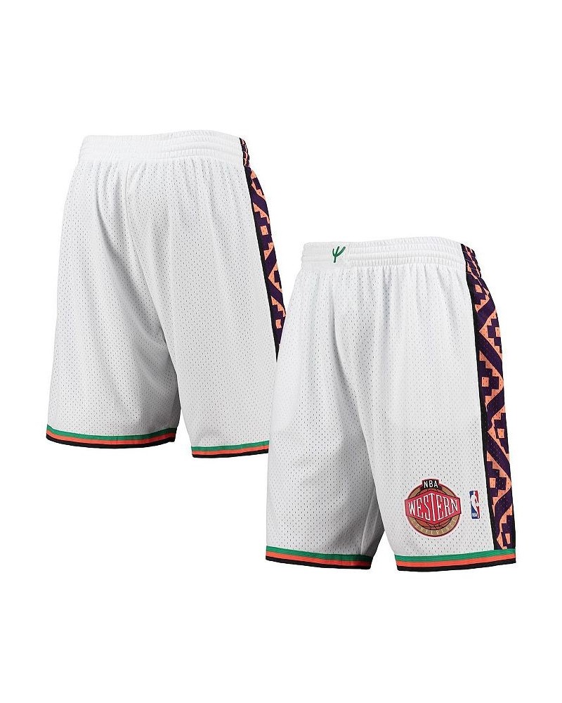 Men's White Western Conference Hardwood Classics 1995 All-Star Game Swingman Shorts $25.30 Shorts