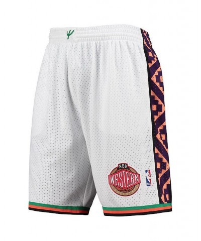 Men's White Western Conference Hardwood Classics 1995 All-Star Game Swingman Shorts $25.30 Shorts