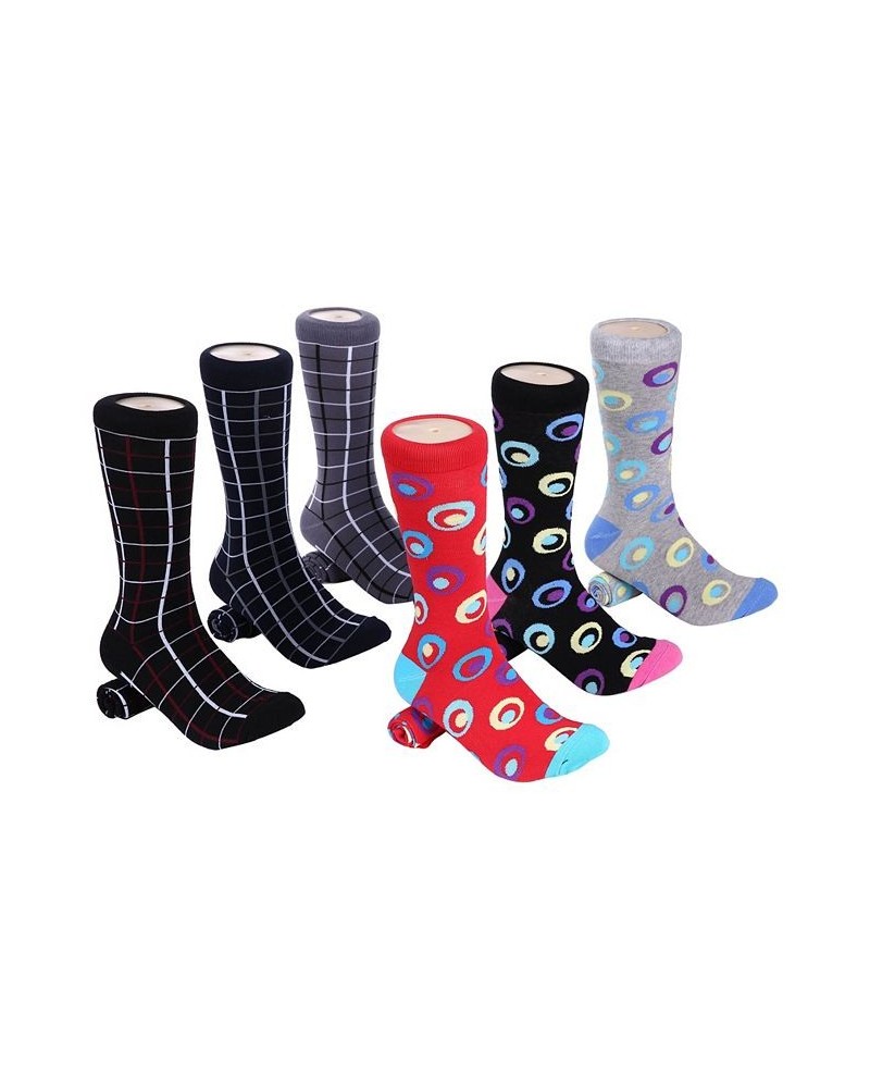 Men's Bold Designer Dress Socks Pack of 6 PD06 $15.98 Socks