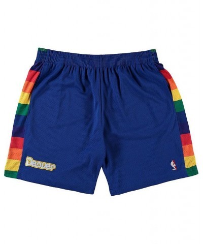 Men's Mitchell Ness Royal Denver Nuggets Big Tall Hardwood Classics Team Swingman Shorts $52.24 Shorts