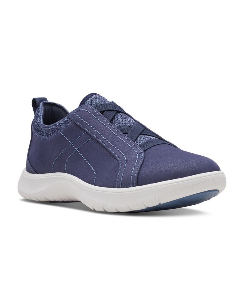 Women's Adella Trace Sneakers Blue $40.00 Shoes