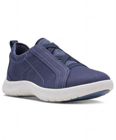 Women's Adella Trace Sneakers Blue $40.00 Shoes