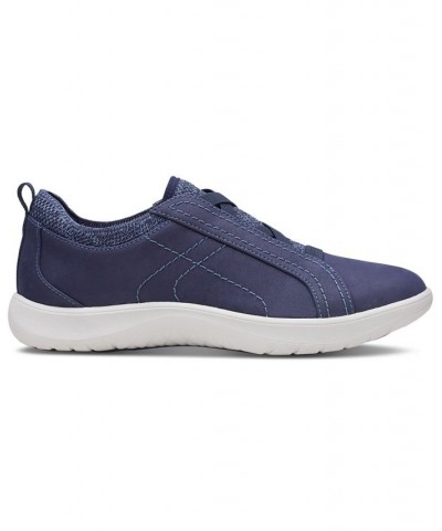 Women's Adella Trace Sneakers Blue $40.00 Shoes