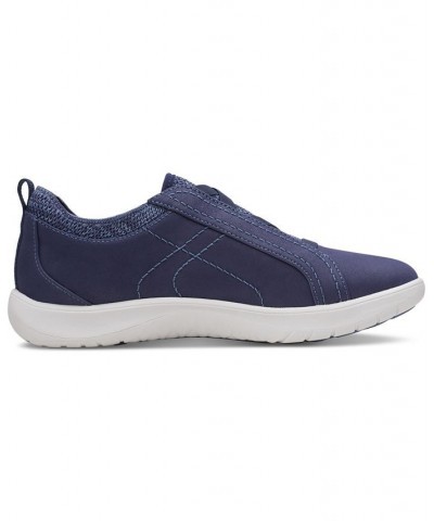 Women's Adella Trace Sneakers Blue $40.00 Shoes