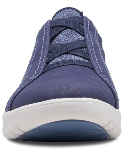 Women's Adella Trace Sneakers Blue $40.00 Shoes