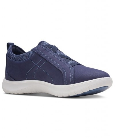 Women's Adella Trace Sneakers Blue $40.00 Shoes