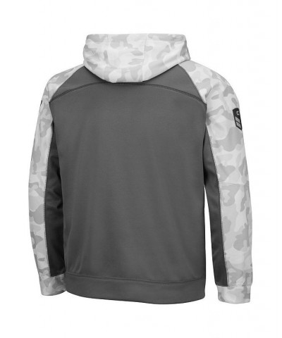 Men's Gray, Arctic Camo Oklahoma Sooners OHT Military-Inspired Appreciation Tonal Raglan Pullover Hoodie $38.40 Sweatshirt