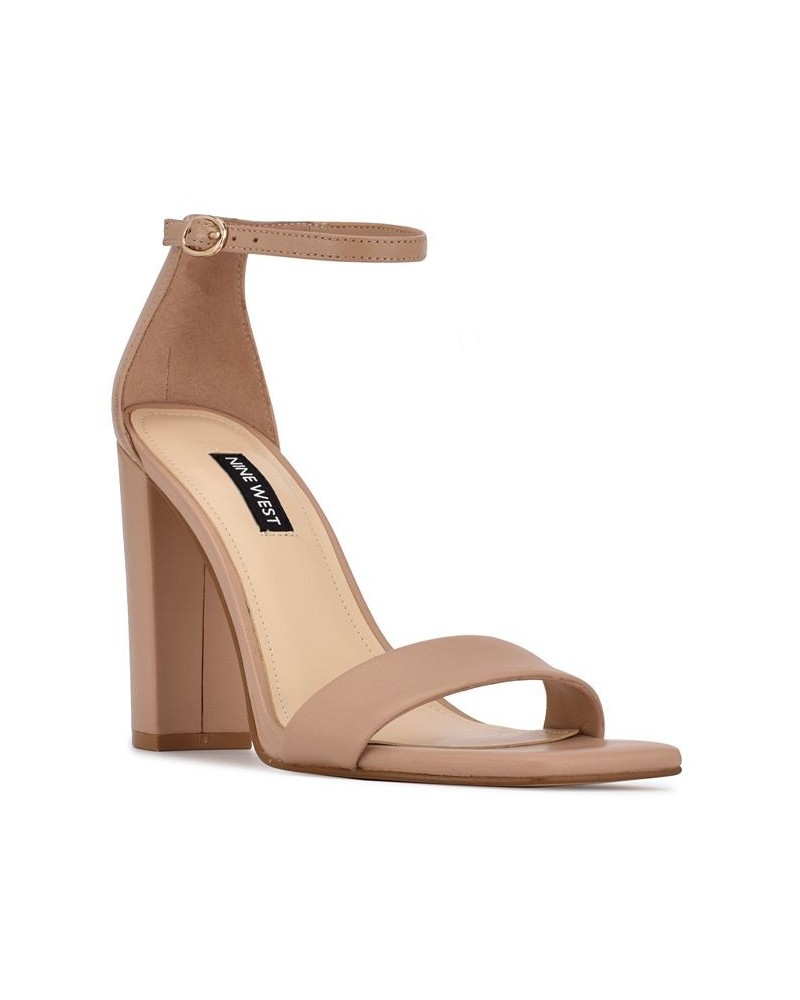 Women's Marrie Square Toe Block Heel Dress Sandals PD04 $44.10 Shoes