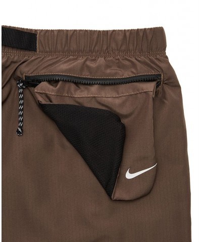 Men's Swim Belted Packable Volley Shorts Silver $29.58 Swimsuits