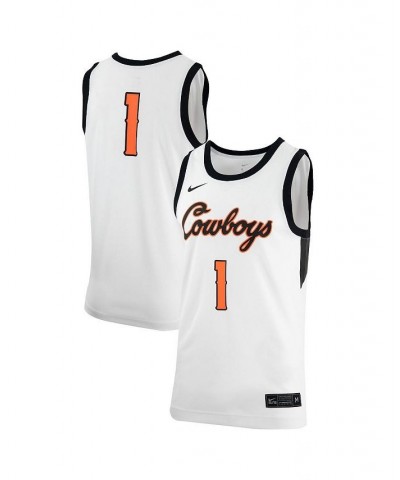 Men's White Oklahoma State Cowboys Retro Replica Basketball Jersey $46.79 Jersey