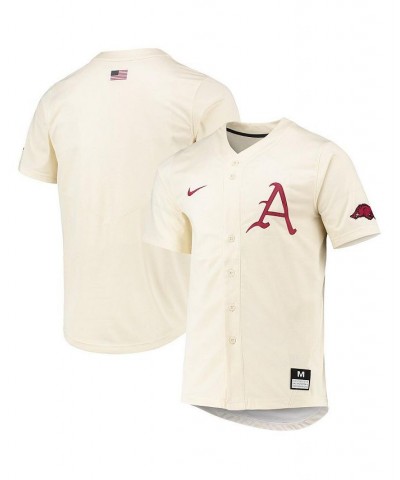 Men's Natural Arkansas Razorbacks Replica Baseball Jersey $47.00 Jersey