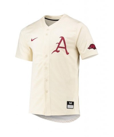 Men's Natural Arkansas Razorbacks Replica Baseball Jersey $47.00 Jersey