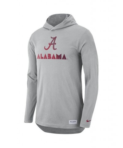 Men's Gray Alabama Crimson Tide Campus Performance Hoodie Long Sleeve T-shirt $29.40 T-Shirts