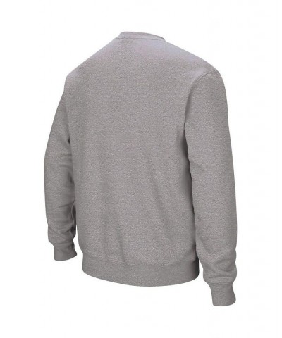 Men's Heather Gray Oklahoma Sooners Arch & Logo Crew Neck Sweatshirt $29.40 Sweatshirt