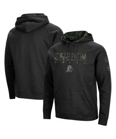 Men's Black Oregon Ducks OHT Military-Inspired Appreciation Camo Pullover Hoodie $34.50 Sweatshirt