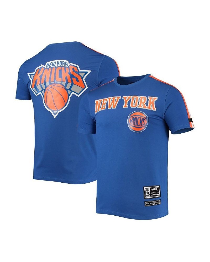 Men's Blue, Orange New York Knicks Mesh Capsule Taping T-shirt $29.14 T-Shirts