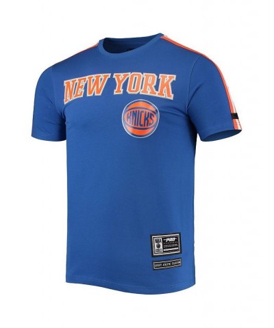 Men's Blue, Orange New York Knicks Mesh Capsule Taping T-shirt $29.14 T-Shirts