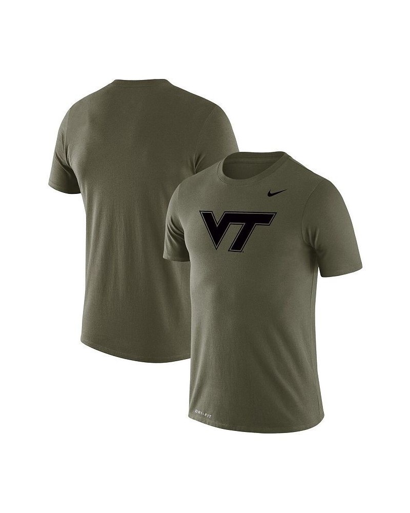 Men's Olive Virginia Tech Hokies Tonal Logo Legend Performance T-shirt $20.50 T-Shirts