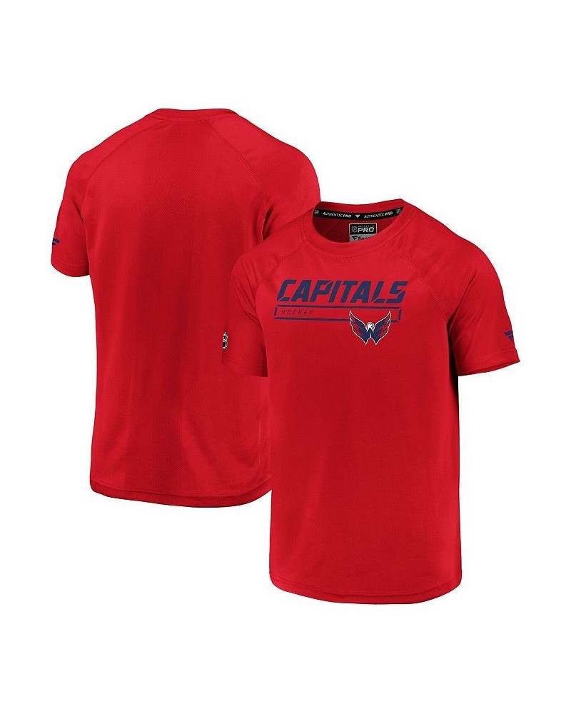 Men's Branded Red Washington Capitals Rink T-shirt $19.68 T-Shirts