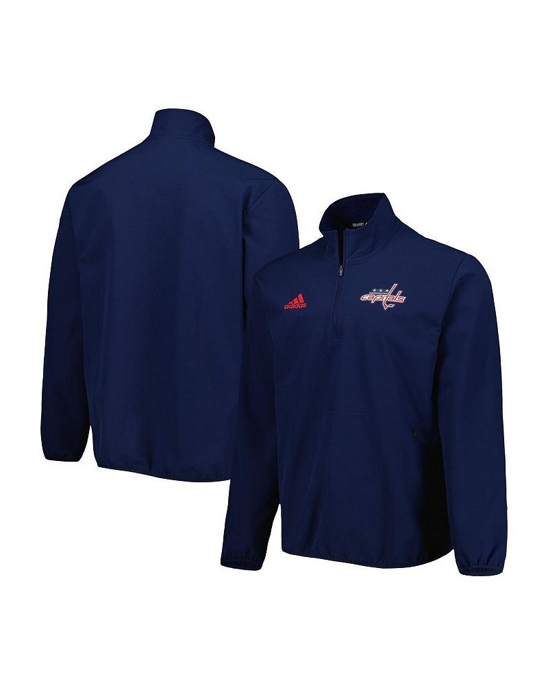 Men's Navy Washington Capitals COLD.RDY Quarter-Zip Jacket $51.29 Jackets