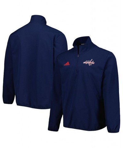 Men's Navy Washington Capitals COLD.RDY Quarter-Zip Jacket $51.29 Jackets