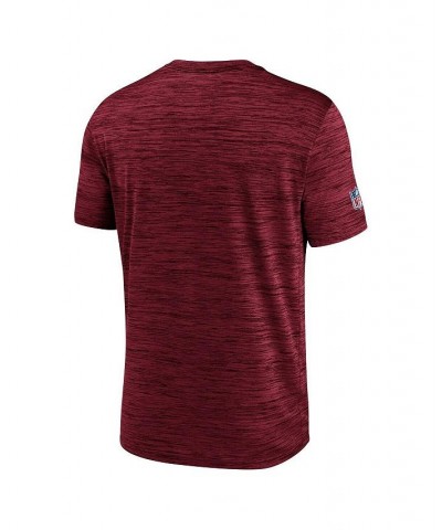 Men's Red New York Giants Sideline Velocity Athletic Stack Performance T-shirt $25.99 T-Shirts