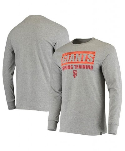 Men's Gray San Francisco Giants Spring Training Color Bar Long Sleeve T-shirt $22.00 T-Shirts