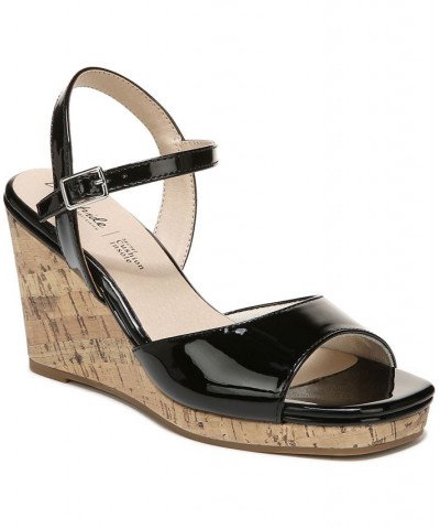 Island-Time Wedge Sandals Black $49.00 Shoes