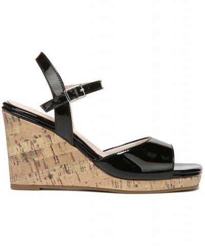 Island-Time Wedge Sandals Black $49.00 Shoes