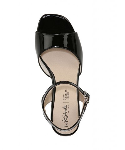 Island-Time Wedge Sandals Black $49.00 Shoes