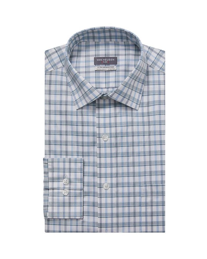 Men's Flex Collar Regular Fit Dress Shirt Multi $18.37 Dress Shirts