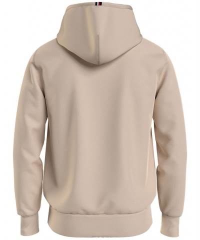 Men's Small Monogram Hooded Sweatshirt Tan/Beige $63.94 Sweatshirt