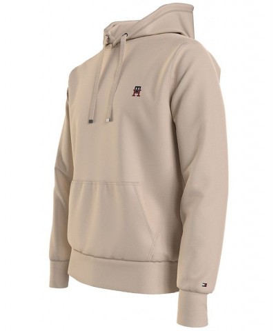 Men's Small Monogram Hooded Sweatshirt Tan/Beige $63.94 Sweatshirt